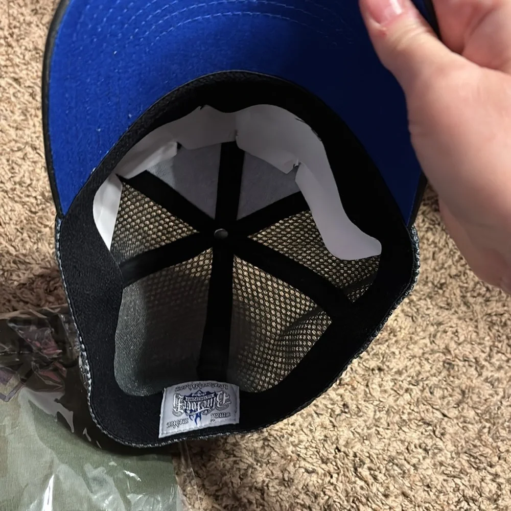 New Bundle of 2 Blue torch motor sports Caps and Green Flame T-Shirt size xxl - Picture 3 of 4